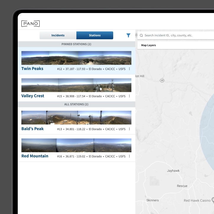Laptop web app list view